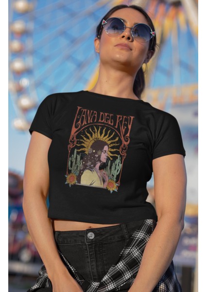 Lana Del Rey Version 2 Baskılı Crop Top, Lana Del Rey Baskılı Crop Bluz fiyatları