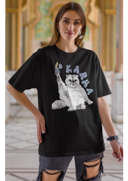 Unisex Karma Taylor Swift Baskılı T-Shirt, Oversize Taylor Baskılı Tişört