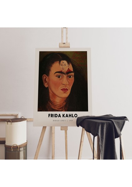 Modern Sanatsal Tablo Frida Kahlo Duvar Dekorasyon Kanvas Tablo Cafe Dekor