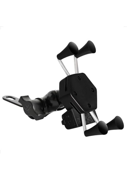 Şarjlı Motosiklet S Telefon Tutucu Besome: 360° Dönüş, Evrensel 3,5-6,5 Inç Akıllı Telefonlar İçin
