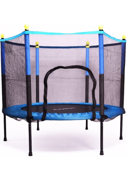 Fileli Büyük Boy Trambolin 140 cm Çap Mavi