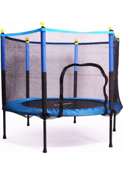 Fileli Büyük Boy Trambolin 140 cm Çap Mavi