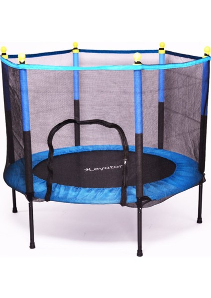 Fileli Büyük Boy Trambolin 140 cm Çap Mavi