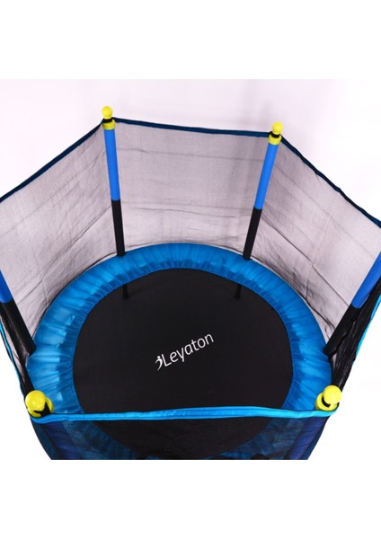 Fileli Büyük Boy Trambolin 140 cm Çap Mavi