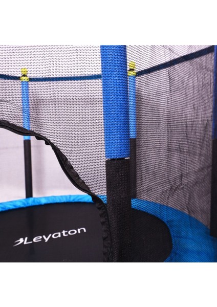 Fileli Büyük Boy Trambolin 140 cm Çap Mavi