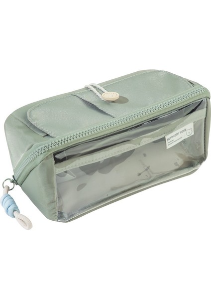 Üç Katmanlı Ekstra Geniş Kapasiteli Şeffaf Kalem Kutusu (Yurt Dışından)