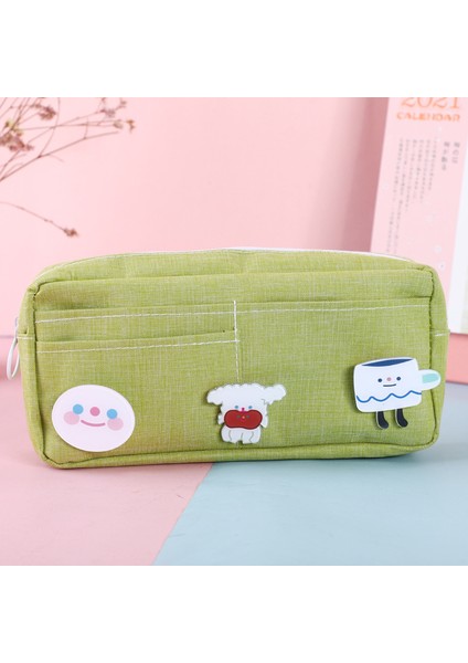 Kalem Çantası Büyük Kapasiteli Oxford Kumaş Kırtasiye Kutusu Öğrenci Sevimli Depolama Kalem Çantası (Yurt Dışından)