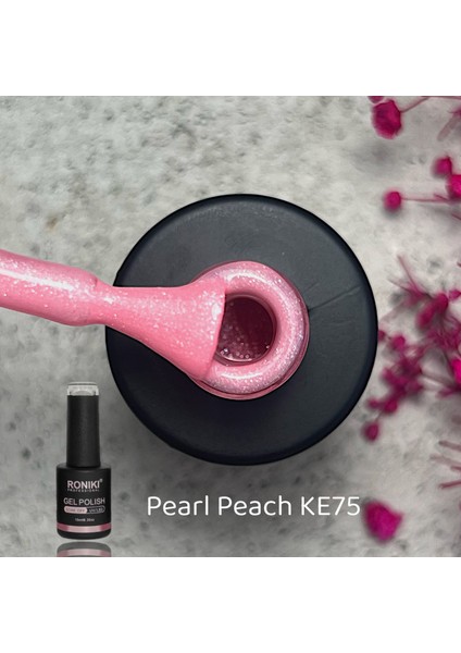 Sedefli Kalıcı Oje Pearl Peach Ke75 10 ML