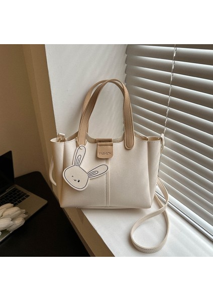 Retro Yumuşak Deri Atmosfer Işe Gidip Gelme Çantası Kadın 2024 Sonbahar Yeni Çanta Bu Yılın Popüler Crossbody Tote Çanta (Yurt Dışından)