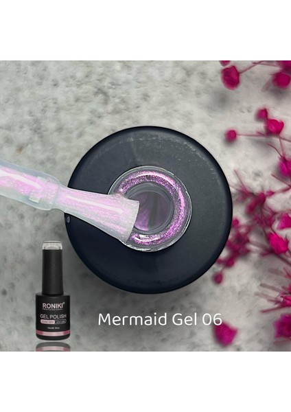Kalıcı Oje İnci Tozu Yansımalı Mermaid 06 10ml