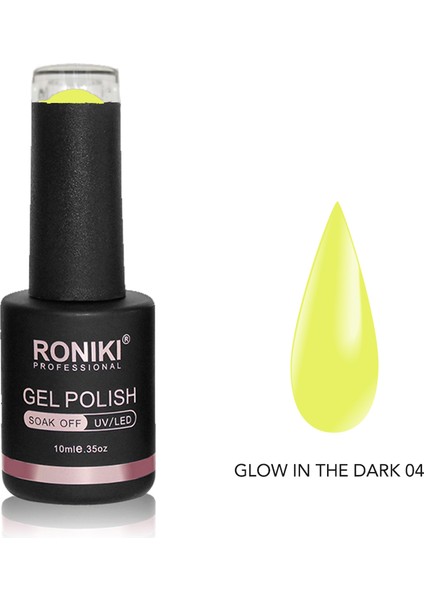 Kalıcı Oje Karanlıkta Parlayan Neon Glow In The Dark 04 10 ML