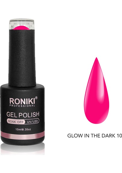 Kalıcı Oje Karanlıkta Parlayan Neon Glow In The Dark 10 10 ML