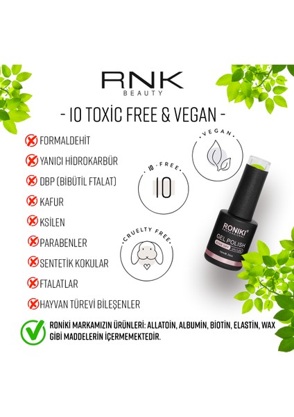 Kalıcı Oje Karanlıkta Parlayan Neon Glow In The Dark 10 10 ML