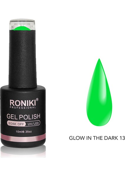 Kalıcı Oje Karanlıkta Parlayan Neon Glow In The Dark 13 10 ML