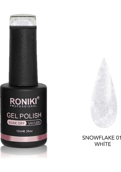 Kalıcı Oje Snowflake Gel 01 Beyaz 10 ML