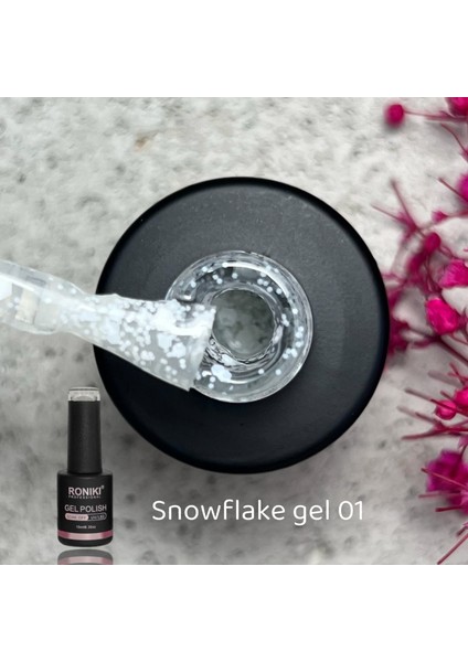 Kalıcı Oje Snowflake Gel 01 Beyaz 10 ML