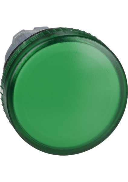 ZB4BV03 BA9S Ampul Için Yeşil Pilot Işığı Başlığı Ø22 Düz Lens