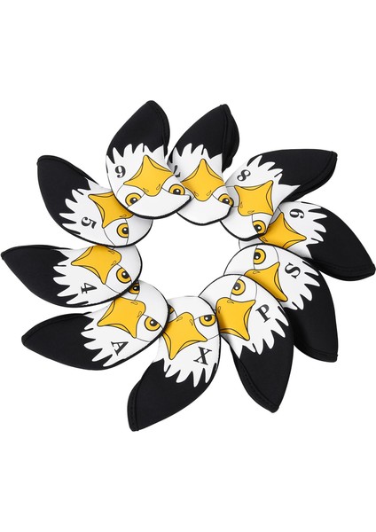 10X Golf Headcovers Neopren Golf Kulübü Golf I Kılıfı Başörtüsü Kol (Yurt Dışından) modelleri
