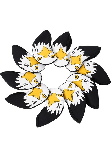 10X Golf Headcovers Neopren Golf Kulübü Golf I Kılıfı Başörtüsü Kol (Yurt Dışından) indirimleri