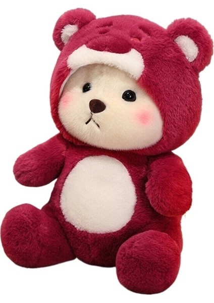 Çilek Ayı Kırmızı Bebek Peluş Oyuncak (Yurt Dışından)