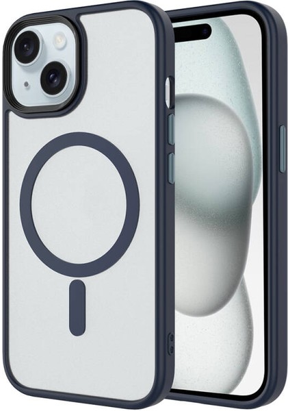 iPhone 14 Kılıf Şık Tasarımlı Wireless Şarj Özellikli Treno Magsafe Kapak