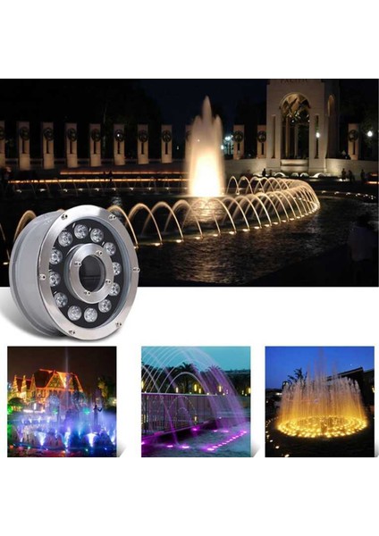 Sıva Altı LED Armatür Işık Show Gösteri Yol Aydınlatma Açık Alan Yuvarlak Zemin A-1401 3W 220V