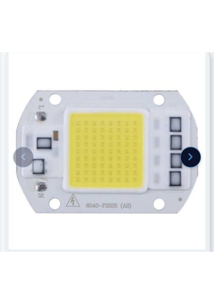 50W LED Çip Beyaz 220 Volt