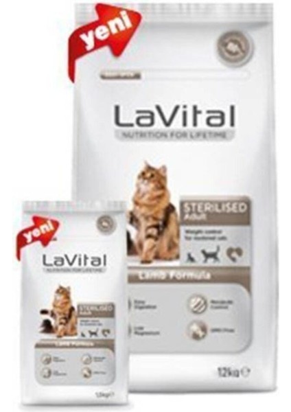 Cat Adult Sterilised Lamb Kuzu Etli Kısırlaştırılmış Yetişkin Kedi Maması 1,5 Kg