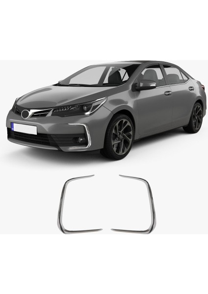 Toyota Corolla Uyumlu 2019 Ve Üzeri Krom Ön Sis Kaşı 2 Parça Paslanmaz Çelik fiyatları