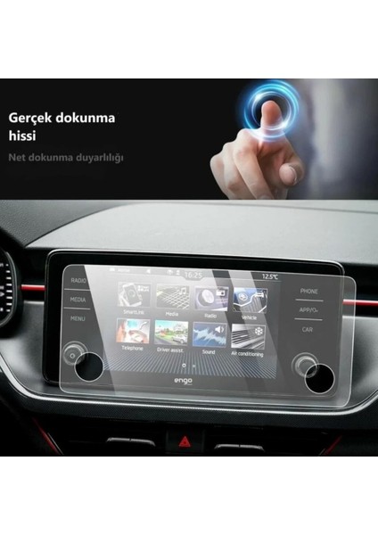 Skoda Fabia 8.25 Inç Multimedya Mat Ekran Koruyucu Şeffaf fırsatları