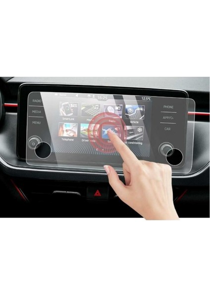 Skoda Fabia 8.25 Inç Multimedya Mat Ekran Koruyucu Şeffaf indirimleri