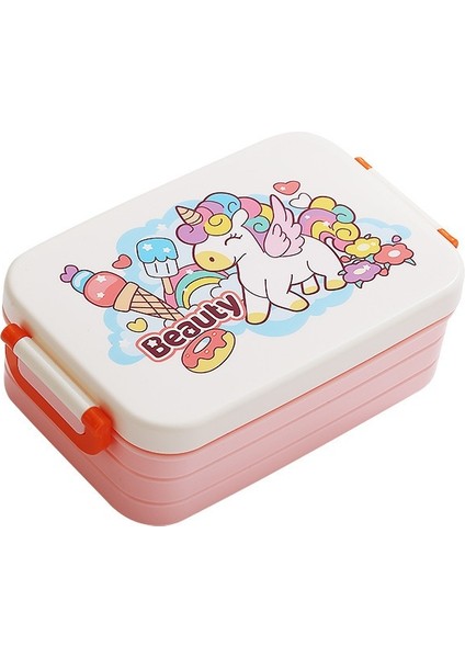 Karikatür Çocuk Öğle Yemeği Kutusu Plastik Öğle Yemeği Kutusu (Yurt Dışından)