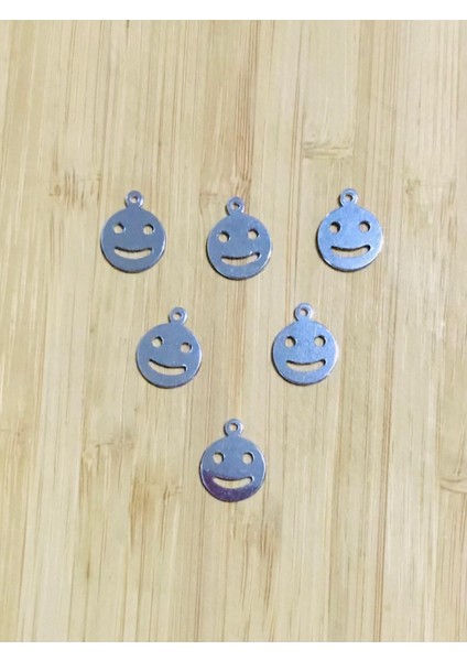 Küçük Gülen Yüz Gümüş Pleksi Kalın Pul. 20GR