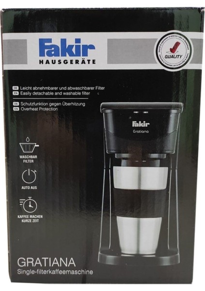 Plastik Gratiana Filtre Kahve Makinesi Termoslu Filtre Kahve Makineleri 0-1 L Plastik