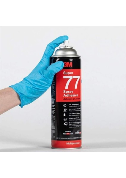 3M™ Sprey 77 Genel Amaçlı Sprey Yapıştırıcı, Şeffaf - 500 ml