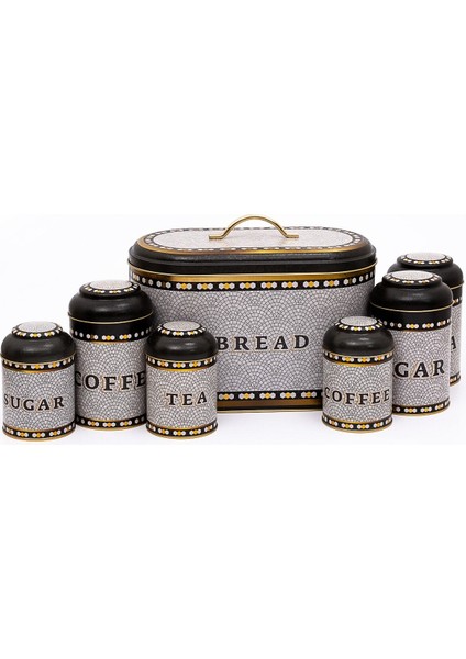 ERB01U1 Oval Ekmek Kutusu 7 Li Set, Mosaic