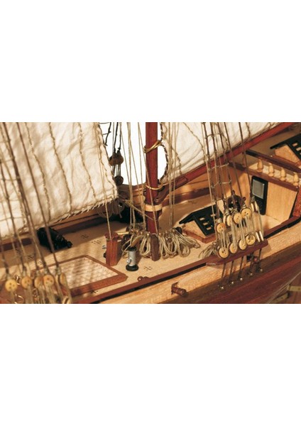 12500 1/100 Ölçek, Albatros Yelkenli Tekne Ahşap Model Kiti