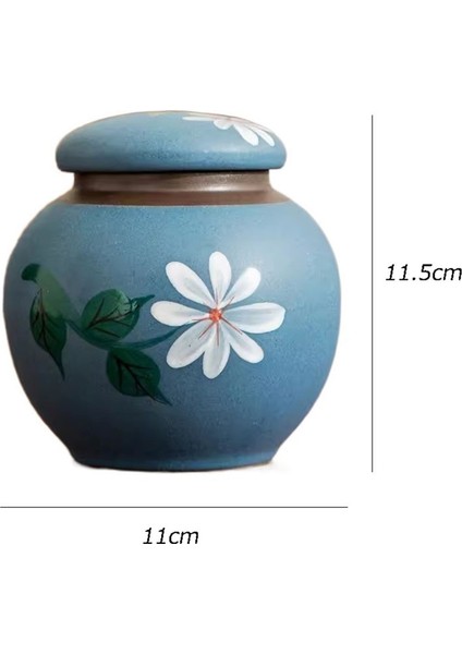 Yuvarlak Mühürlü Kutu Orta Çay Kutusu Boş Kutu Seramik Çok Amaçlı Saklama Kavanozu Vintage Çay Deposu (Yurt Dışından) fiyatları