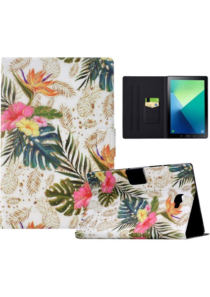 Samsung Galaxy Tab A 10.1 (2016) T580 T585 Deri Kart Tutucu Tablet Kapağı (Yurt Dışından)