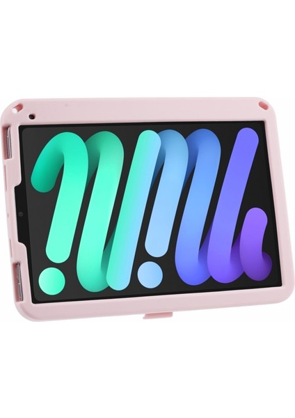 iPad Mini (2021) Pc Destek Standlı Silikon Tablet Kılıfı Desenli Kapak (Yurt Dışından)