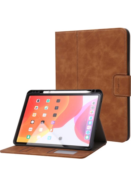 iPad Air (2020) / (2022) / iPad Pro 11 (2018) / (2020) / (2021) / (2022) Cüzdan Deri Tablet Kılıfı (Yurt Dışından)