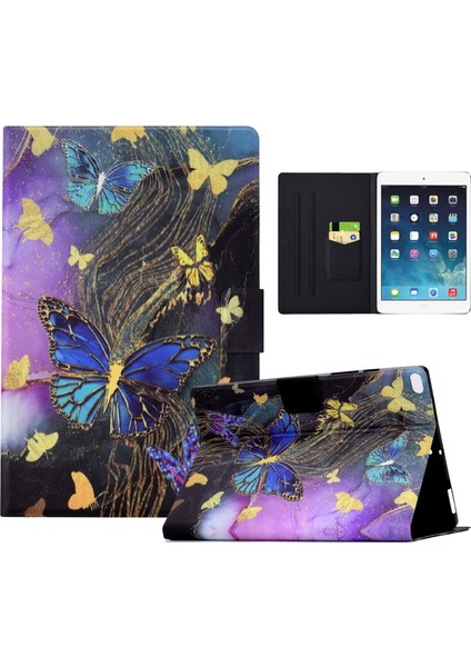 iPad Mini / Mini 2 / Mini 3 / Mini 4 / Mini (2019) 7.9 Inç Pu Deri Kapak ve Kart Tutucu (Yurt Dışından)