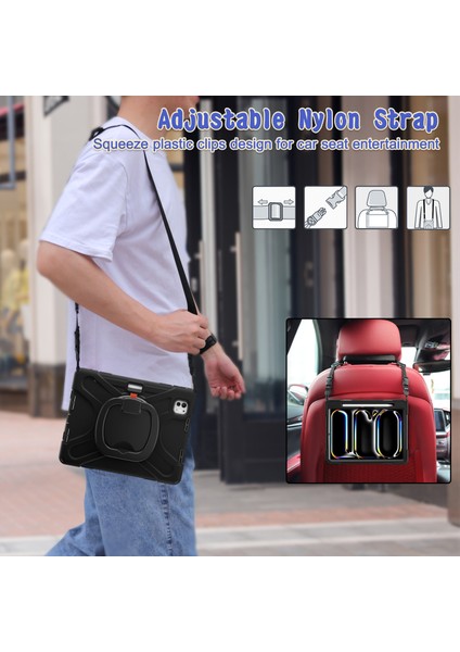 iPad Pro 11 (2024) Kickstand Pc+Askılı Silikon Tablet Kılıfı (Yurt Dışından) fırsatları