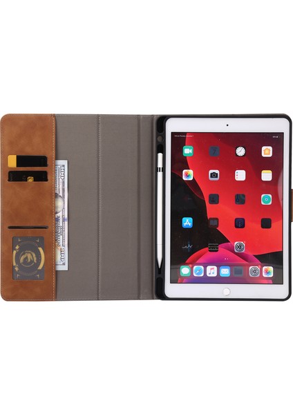 iPad 10.2 (2021) / (2019) / (2020) / Air 10.5 Inç (2019) Cüzdan Buzağı Dokulu Tablet Kapağı (Yurt Dışından) modelleri