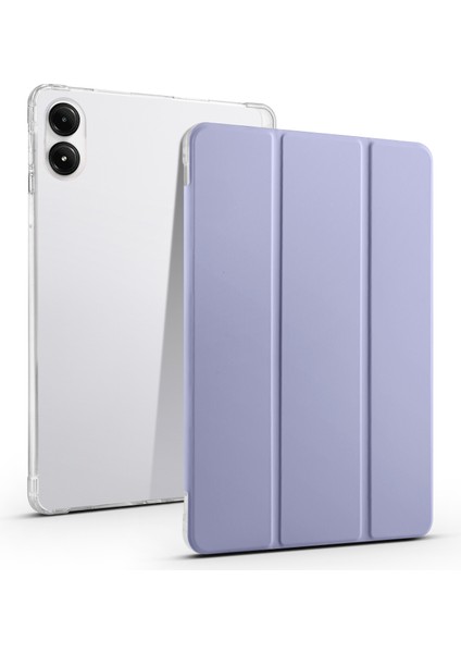 Xiaomi Redmi Pad Pro Üç Katlı Stand Deri Tablet Kapağı Otomatik Uyandırma / Uyku (Yurt Dışından)
