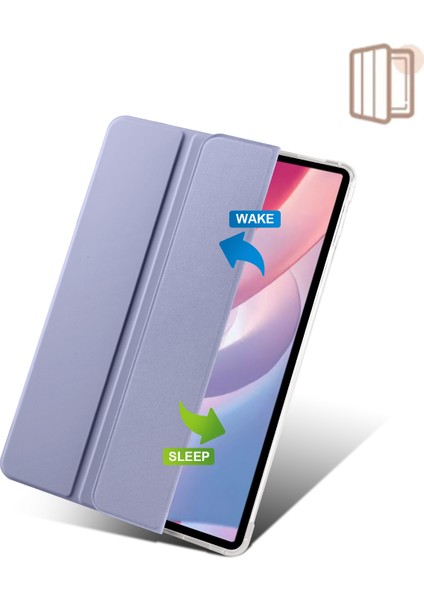 Xiaomi Redmi Pad Pro Üç Katlı Stand Deri Tablet Kapağı Otomatik Uyandırma / Uyku (Yurt Dışından) fiyatları