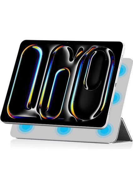 iPad Pro 13 (2024) (M4) Manyetik Pu Deri Üç Katlı Stand Tablet Kapağı (Yurt Dışından) modelleri