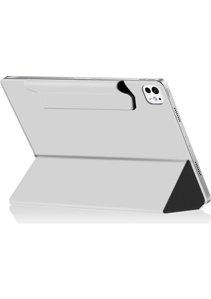 iPad Pro 13 (2024) (M4) Manyetik Pu Deri Üç Katlı Stand Tablet Kapağı (Yurt Dışından) indirimleri