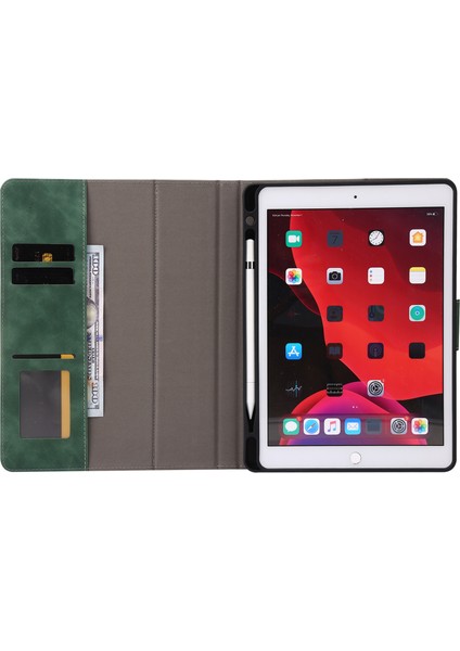 iPad 10.2 (2021) / (2019) / (2020) / Air 10.5 Inç (2019) Cüzdan Buzağı Dokulu Tablet Kapağı (Yurt Dışından) modelleri