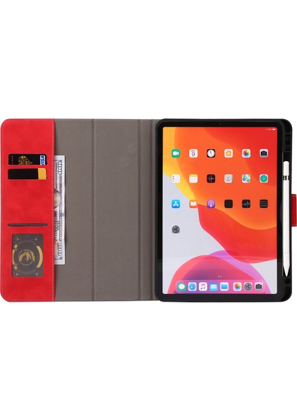 iPad Air (2020) / (2022) / iPad Pro 11 (2018) / (2020) / (2021) / (2022) Cüzdan Deri Tablet Kılıfı (Yurt Dışından)